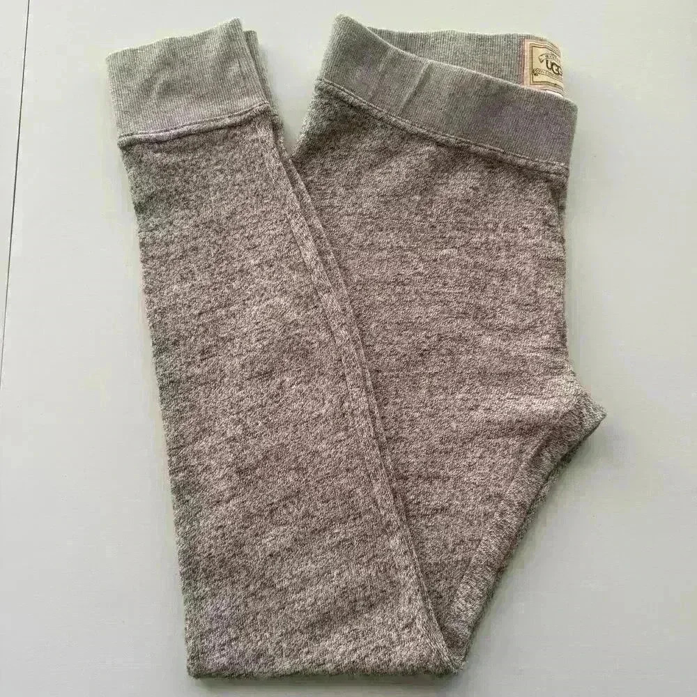 UGG Australia Superior Quality Jogger Pants Knit Cotton Blend Brown Women Size S - Picture 8 of 8